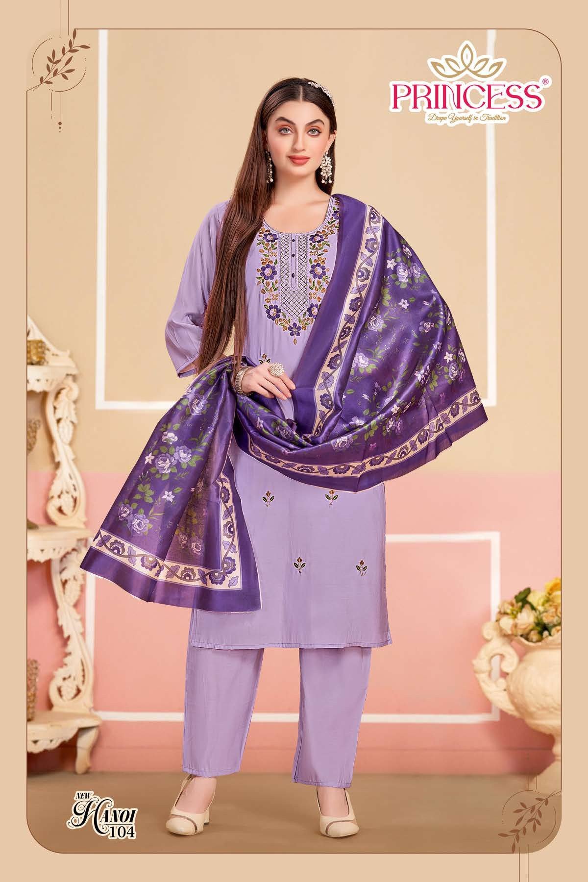 Hanoi Look Roman Silk With Embroidery Worked Kurti With Bottom Dupatta Wholesale 6 Buy Hanoi Look Roman Silk With Embroidery Worked Kurti With Bottom Dupatta Wholesale 2026