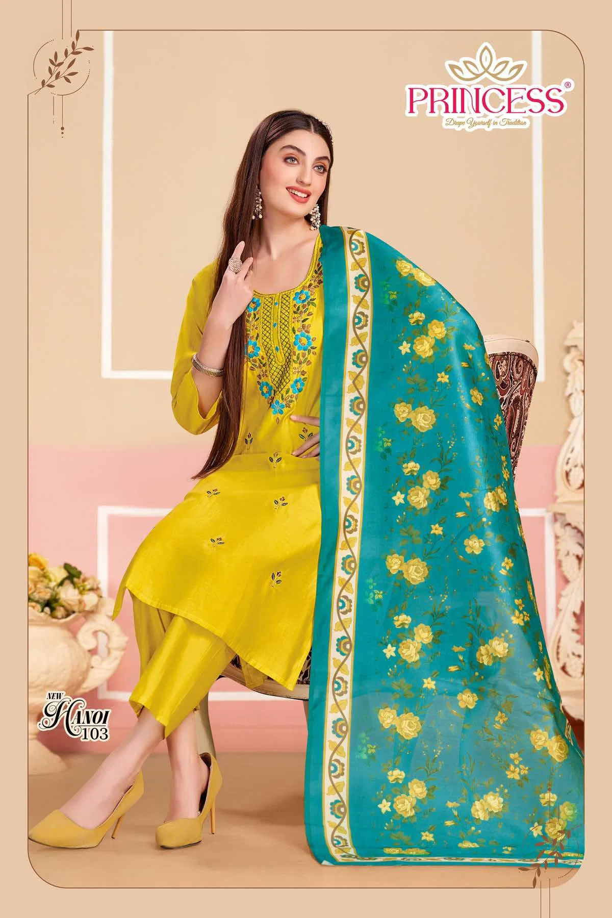 Hanoi Look Roman Silk With Embroidery Worked Kurti With Bottom Dupatta Wholesale 7 Buy Hanoi Look Roman Silk With Embroidery Worked Kurti With Bottom Dupatta Wholesale 2026