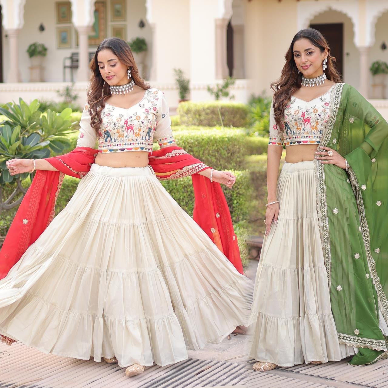 Lekha KA 5061 Cosmos Silk Frill Stitching lehenga Choli Wholesale 4 Launching Lekha KA 5061 Cosmos Silk Frill Stitching lehenga Choli Wholesale 2026