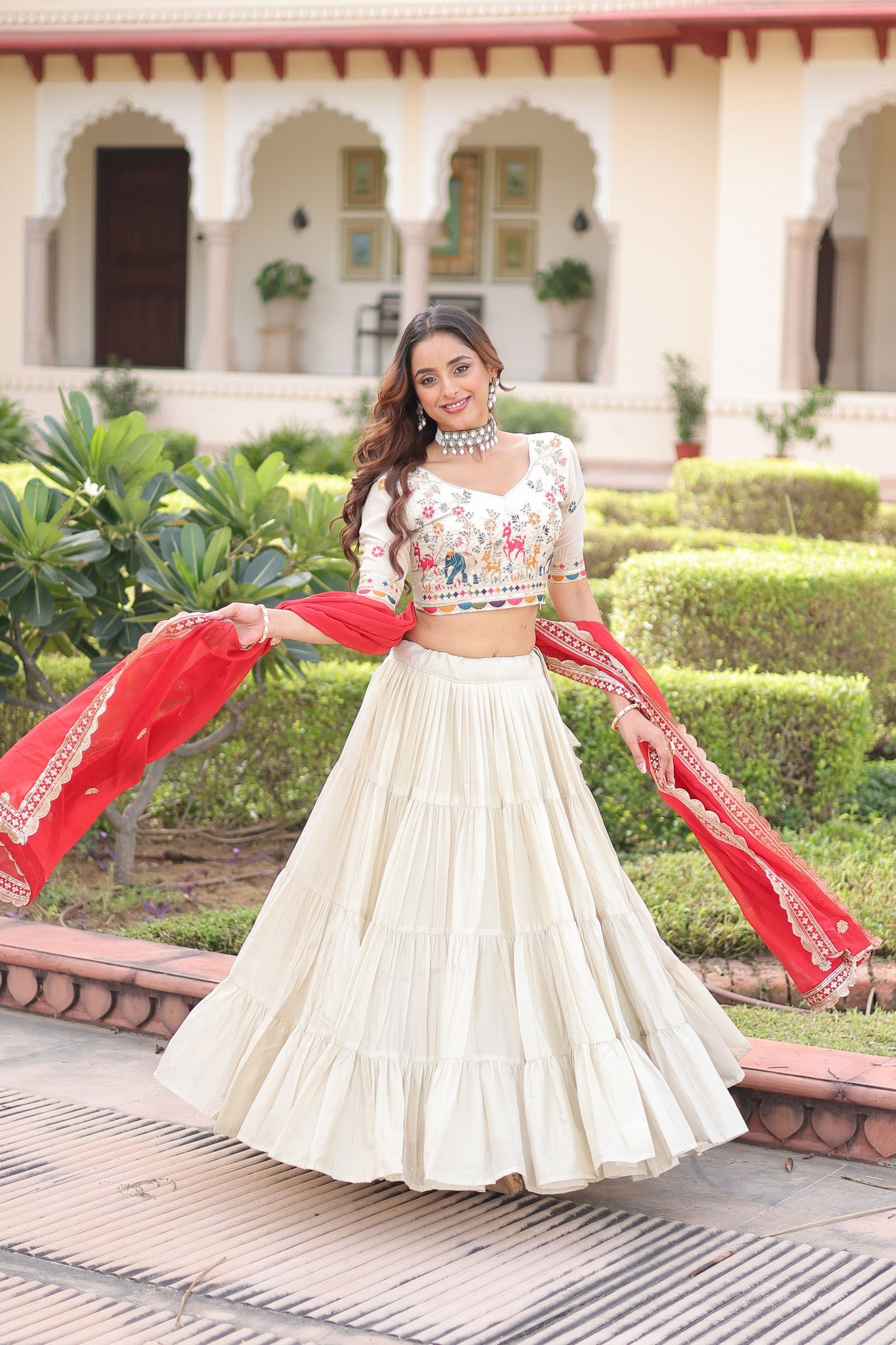 Lekha KA 5061 Cosmos Silk Frill Stitching lehenga Choli Wholesale 8 Launching Lekha KA 5061 Cosmos Silk Frill Stitching lehenga Choli Wholesale 2026