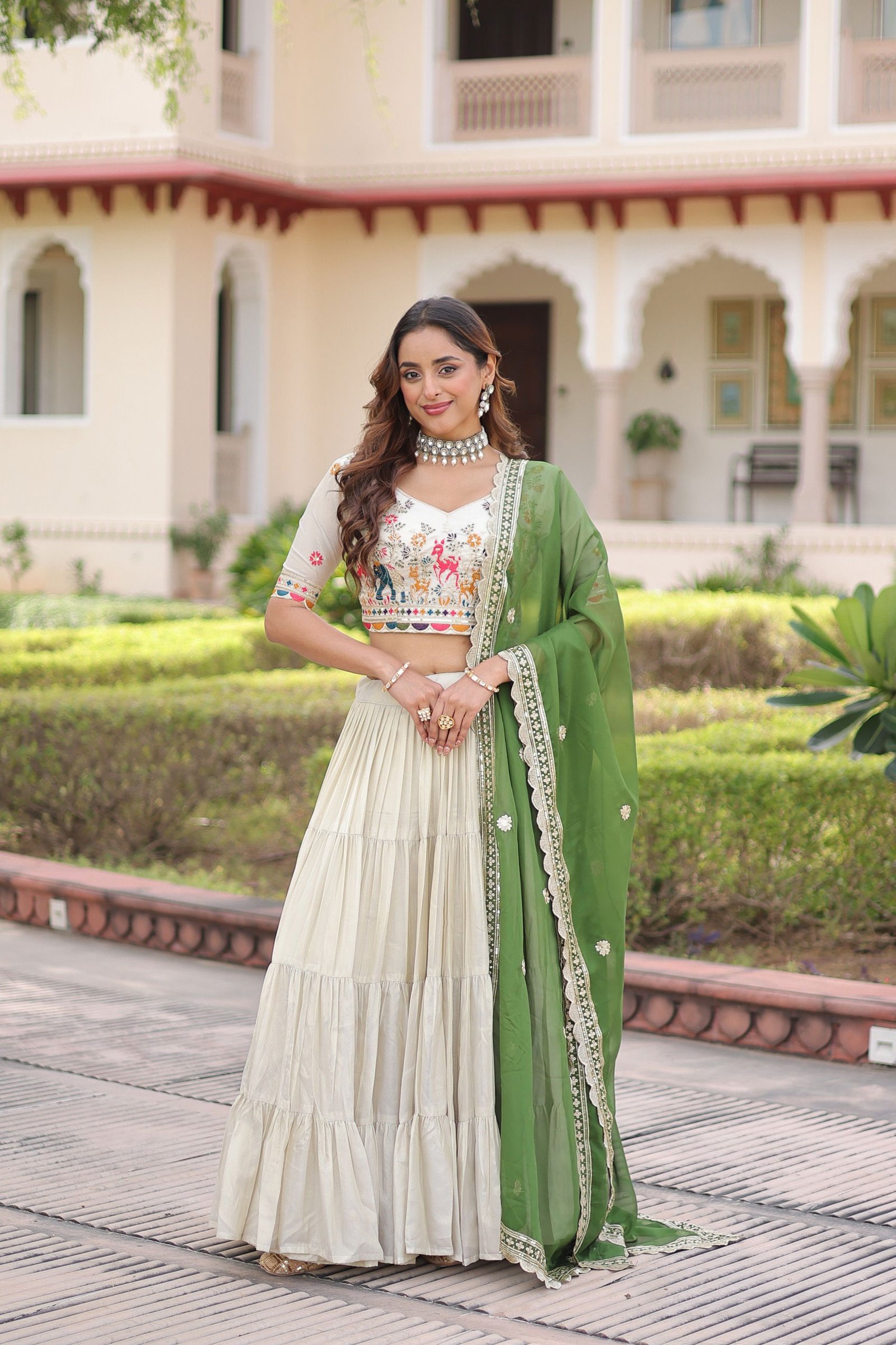 Lekha KA 5061 Cosmos Silk Frill Stitching lehenga Choli Wholesale 9 Launching Lekha KA 5061 Cosmos Silk Frill Stitching lehenga Choli Wholesale 2026