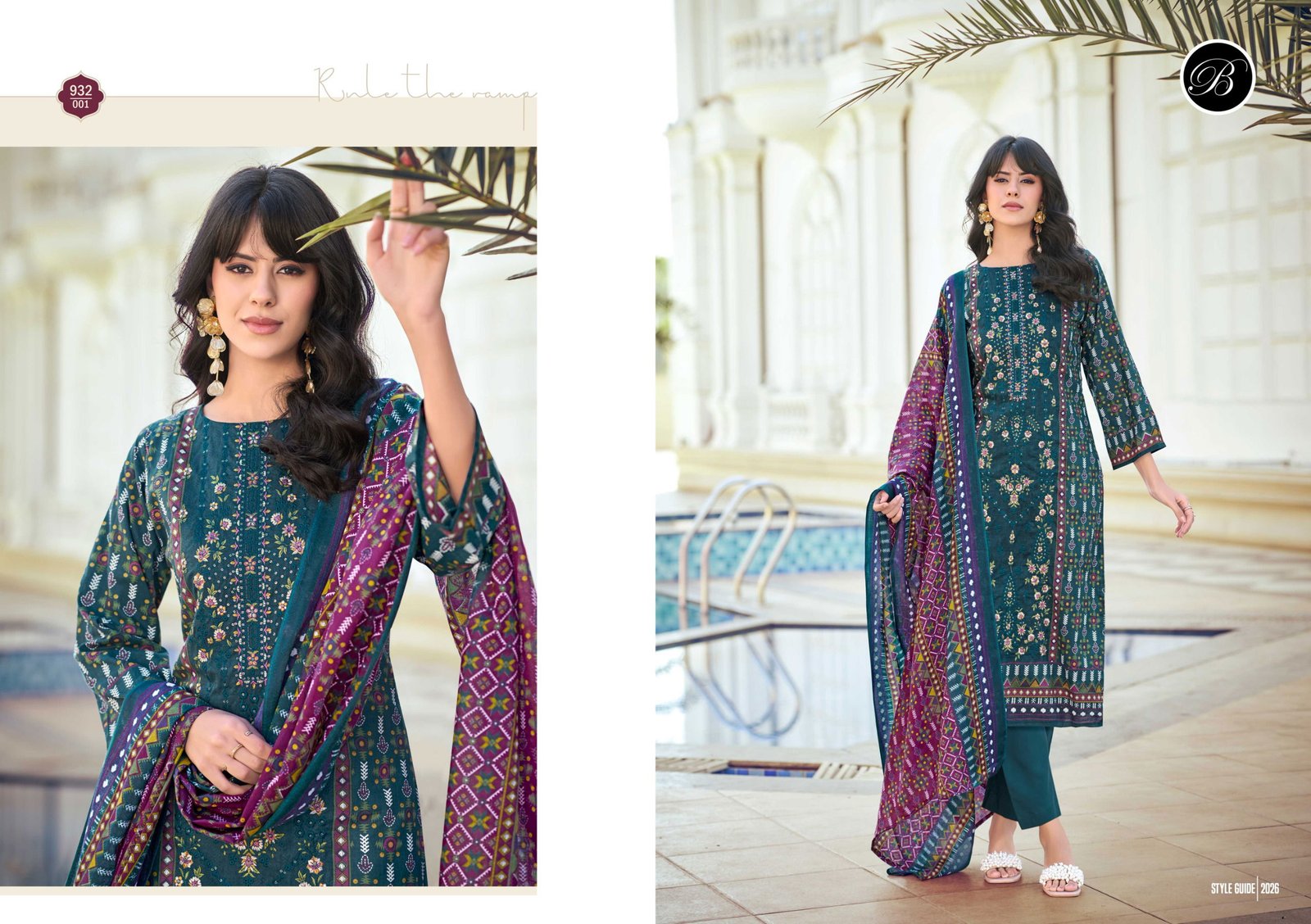 Belliza Bin Saeed Vol 10 Cotton Digital Printed Dress Material Collection Wholesale 4 Stylish Belliza Bin Saeed Vol 10 Cotton Digital Printed Dress Material Collection Wholesale 2026