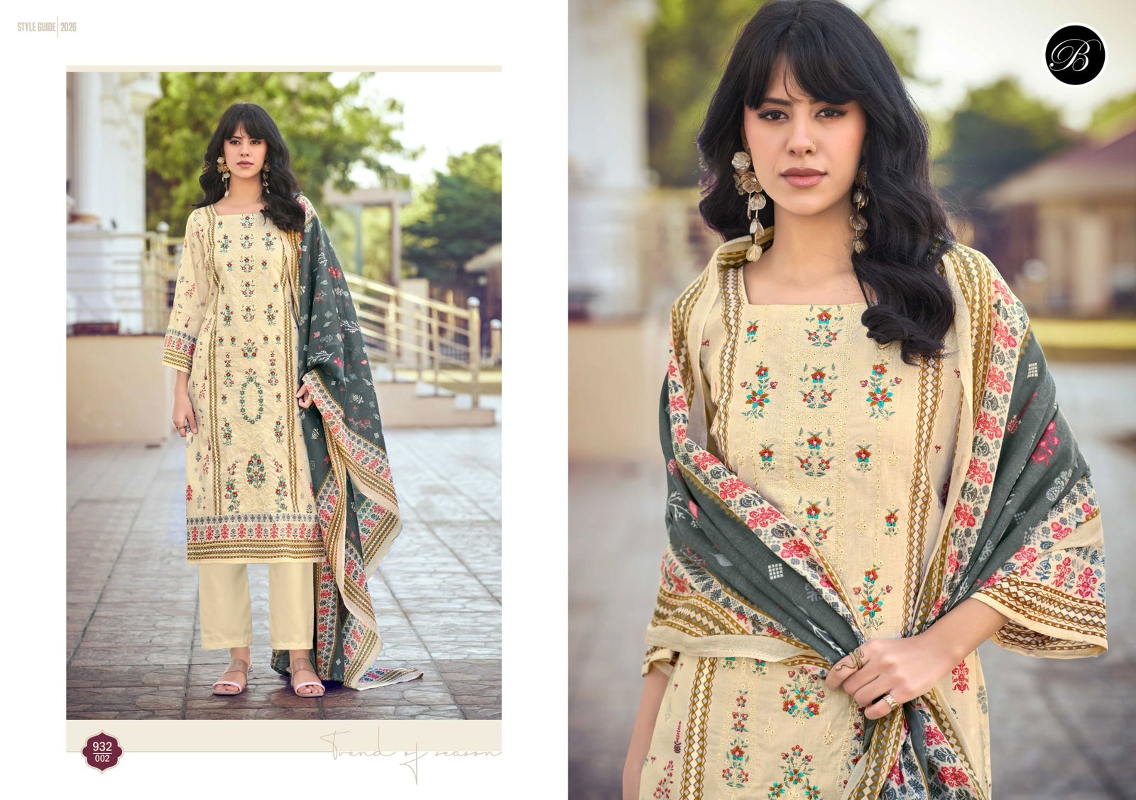 Belliza Bin Saeed Vol 10 Cotton Digital Printed Dress Material Collection Wholesale 5 Stylish Belliza Bin Saeed Vol 10 Cotton Digital Printed Dress Material Collection Wholesale 2026