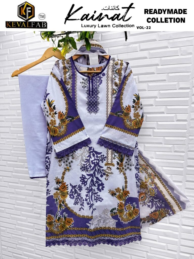 Launching Keval Kainat Vol 22 Readymade Lawn Cotton Print Karachi Collection Wholesale 2026 2 Launching Keval Kainat Vol 22 Readymade Lawn Cotton Print Karachi Collection Wholesale 2026