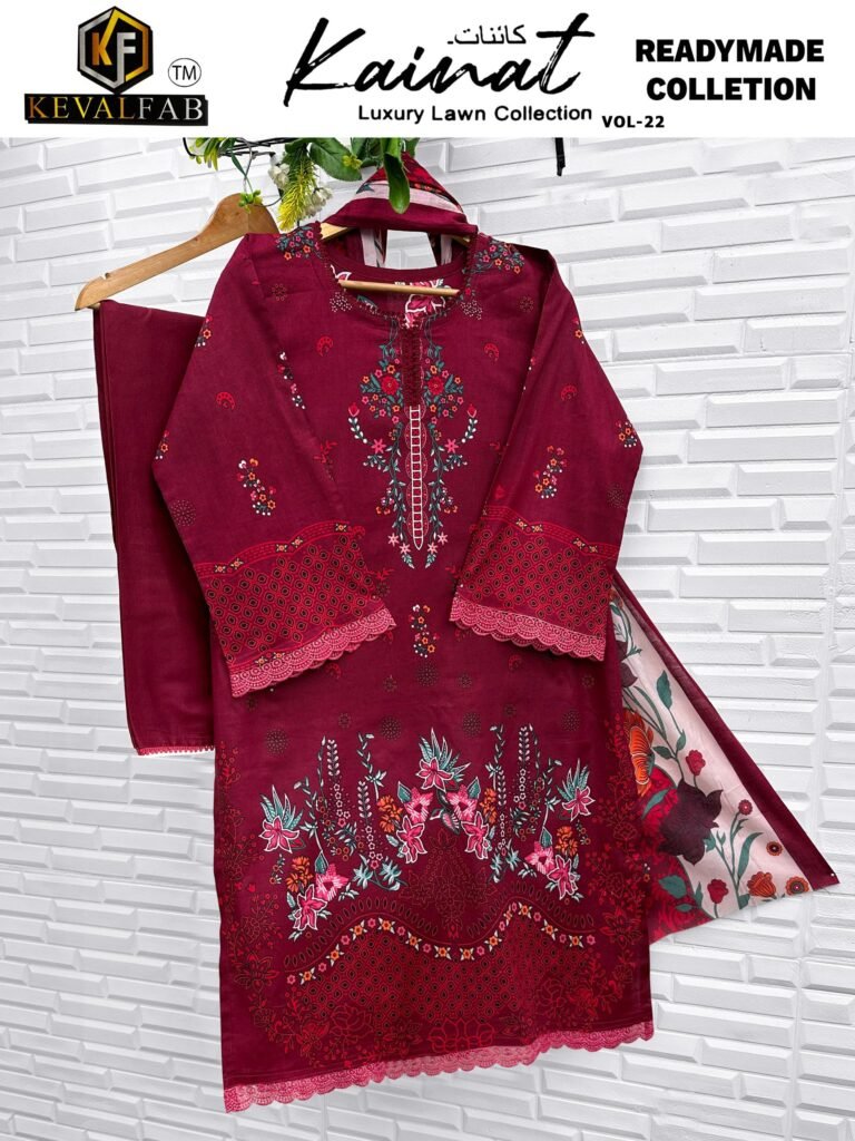 Launching Keval Kainat Vol 22 Readymade Lawn Cotton Print Karachi Collection Wholesale 2026 3 Launching Keval Kainat Vol 22 Readymade Lawn Cotton Print Karachi Collection Wholesale 2026