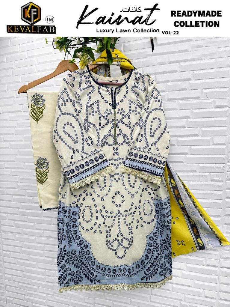 Launching Keval Kainat Vol 22 Readymade Lawn Cotton Print Karachi Collection Wholesale 2026 6 Launching Keval Kainat Vol 22 Readymade Lawn Cotton Print Karachi Collection Wholesale 2026
