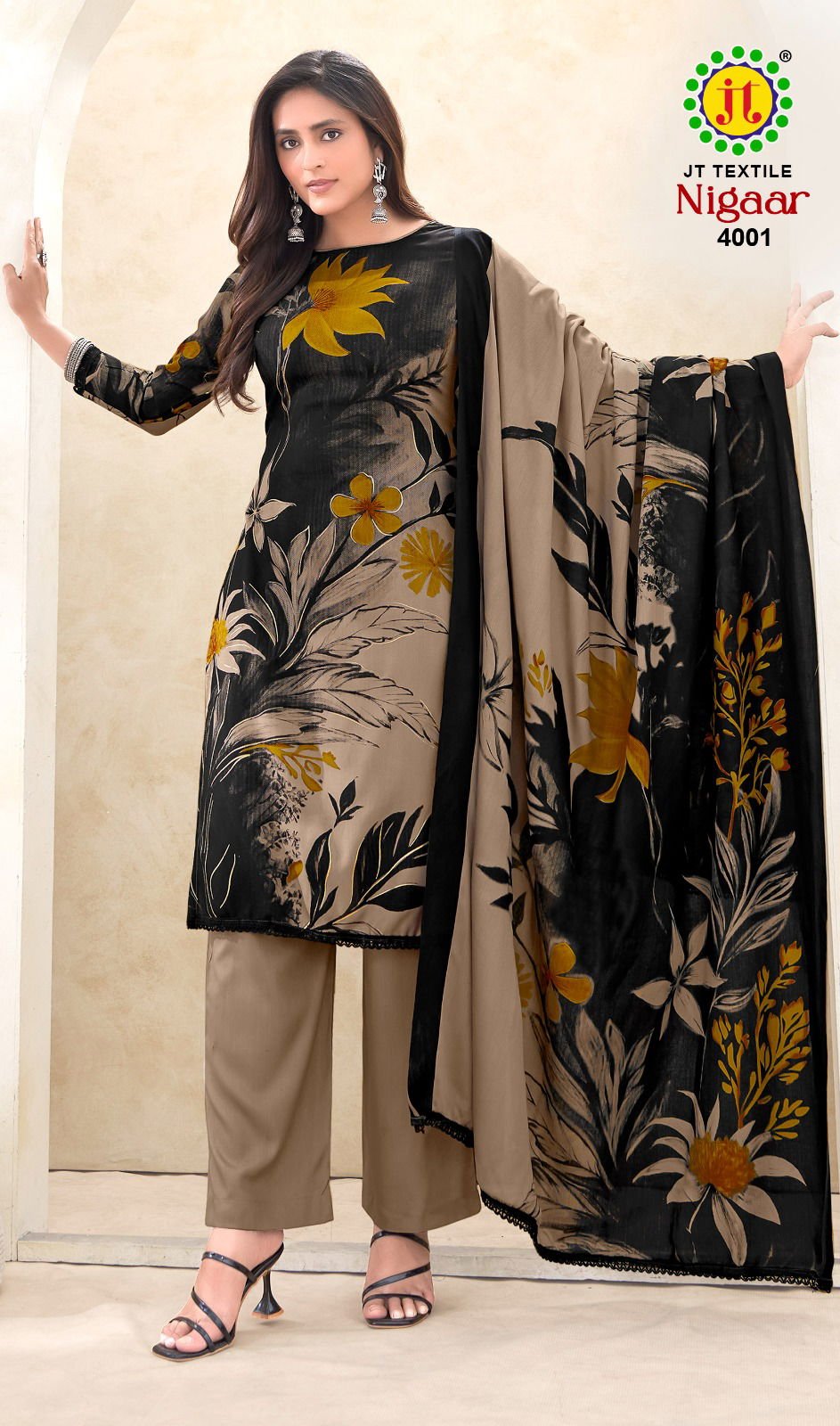 Jt Nigaar Vol 4 Rayon With Foil Printed Dress Material Collection Wholesale 4 Launching Jt Nigaar Vol 4 Rayon With Foil Printed Dress Material Collection Wholesale 2026