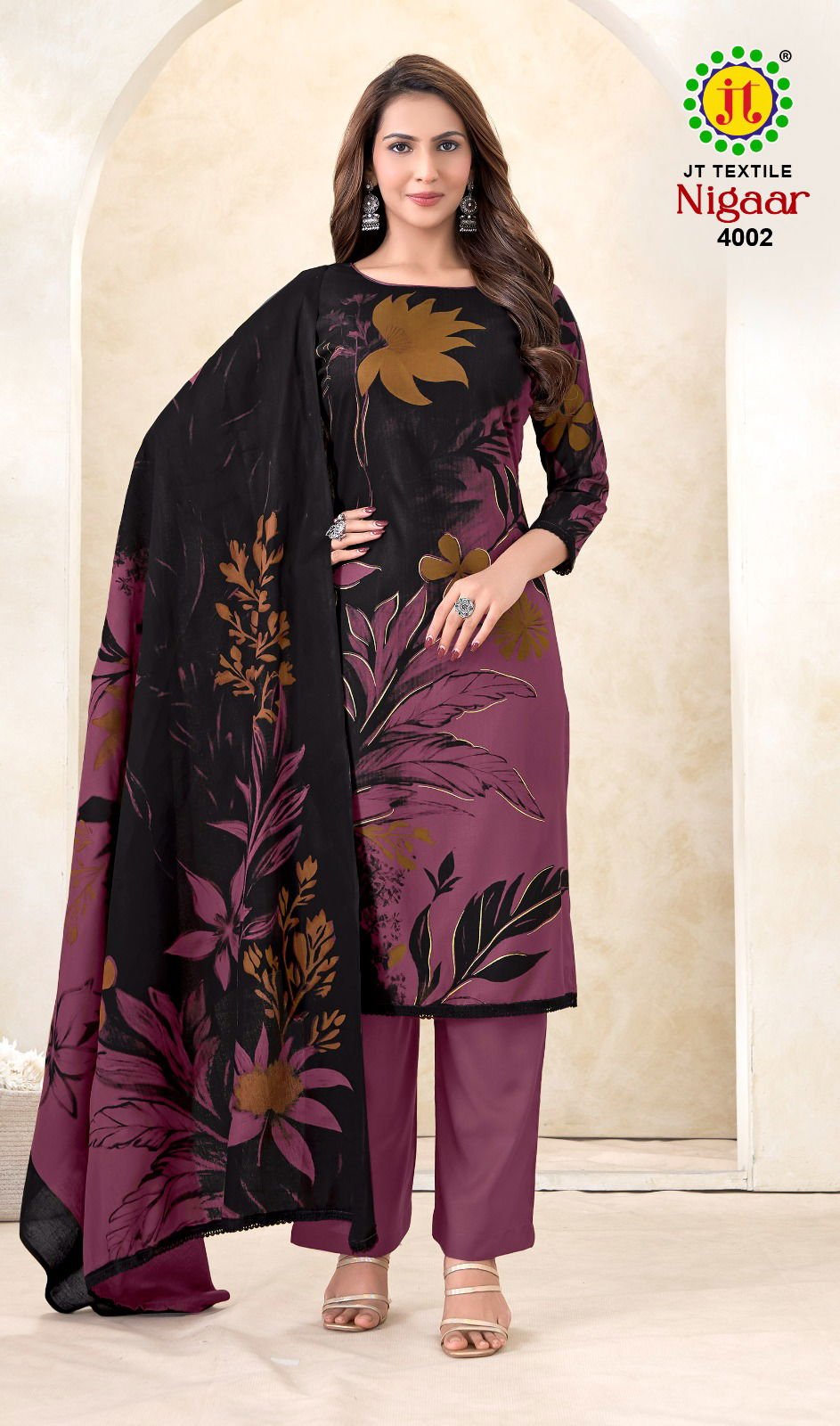 Jt Nigaar Vol 4 Rayon With Foil Printed Dress Material Collection Wholesale 8 Launching Jt Nigaar Vol 4 Rayon With Foil Printed Dress Material Collection Wholesale 2026