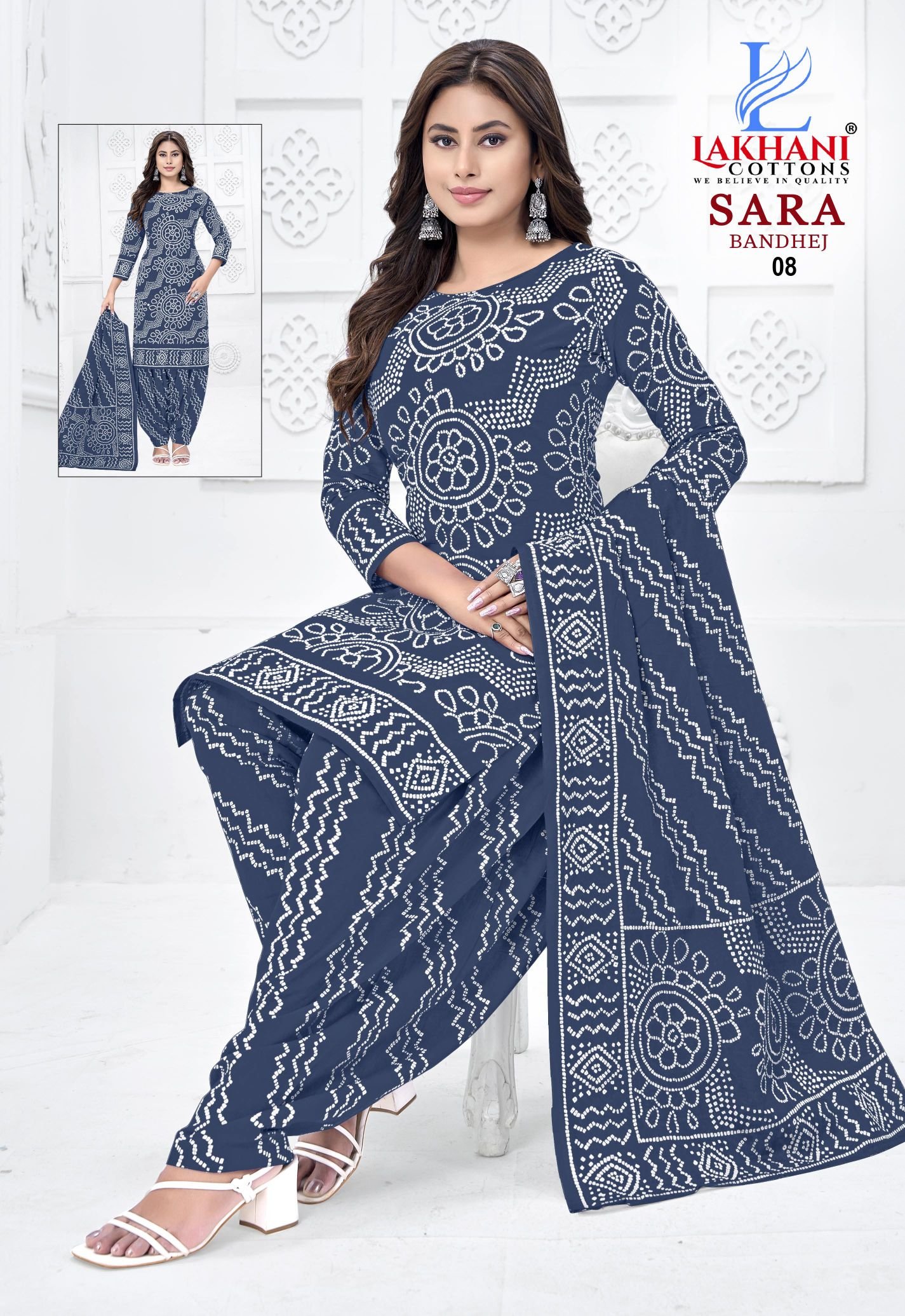 Lakhani Sara Bandhej Vol 01 Cotton Printed Dress Material Collection Wholesale 11 Stylish Lakhani Sara Bandhej Vol 01 Cotton Printed Dress Material Collection Wholesale 2026