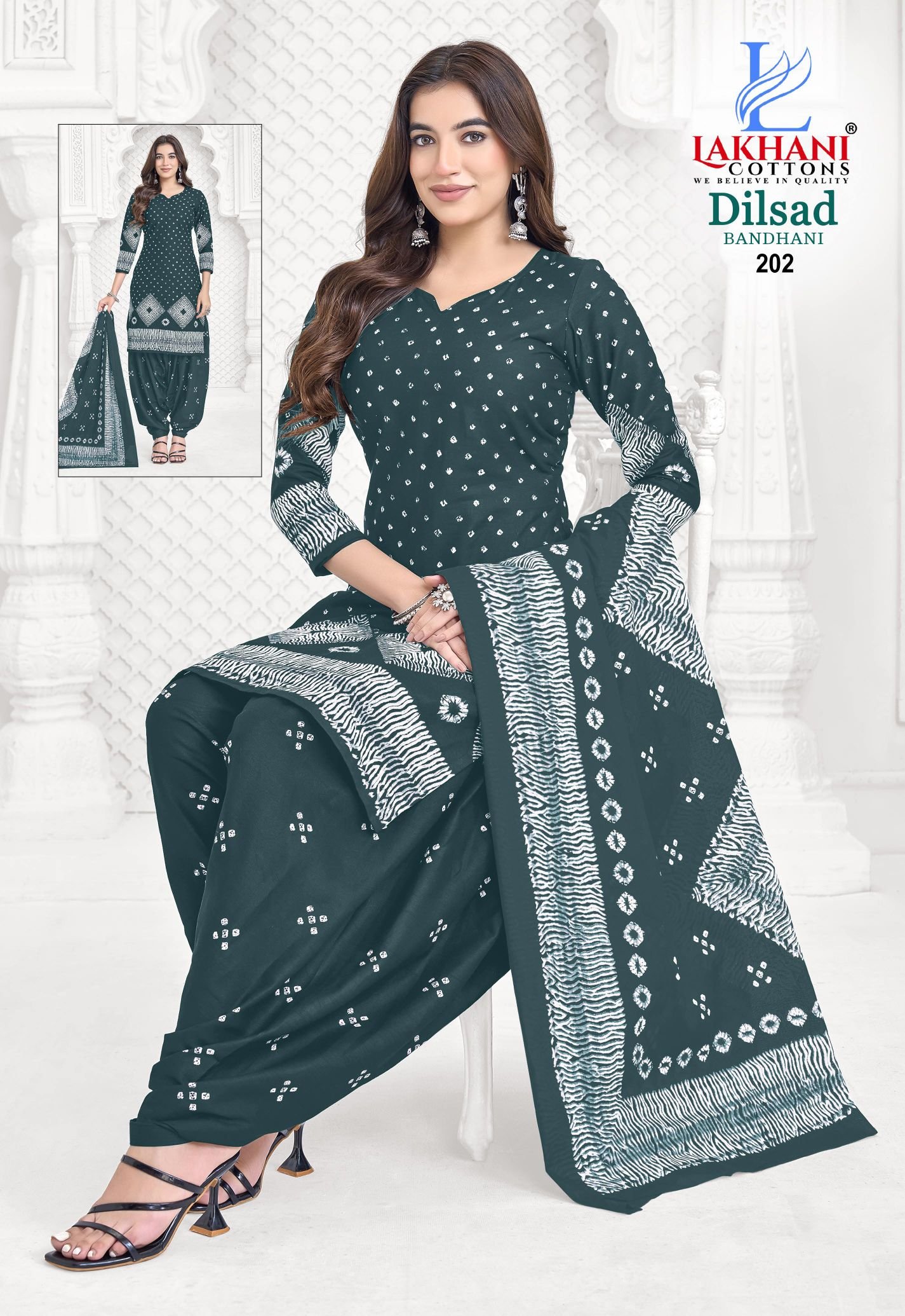 Lakhani Dilsad Bandhani Vol 02 Cotton Printed Fancy Dress Material Wholesale 5 Launching Lakhani Dilsad Bandhani Vol 02 Cotton Printed Fancy Dress Material Wholesale 2026