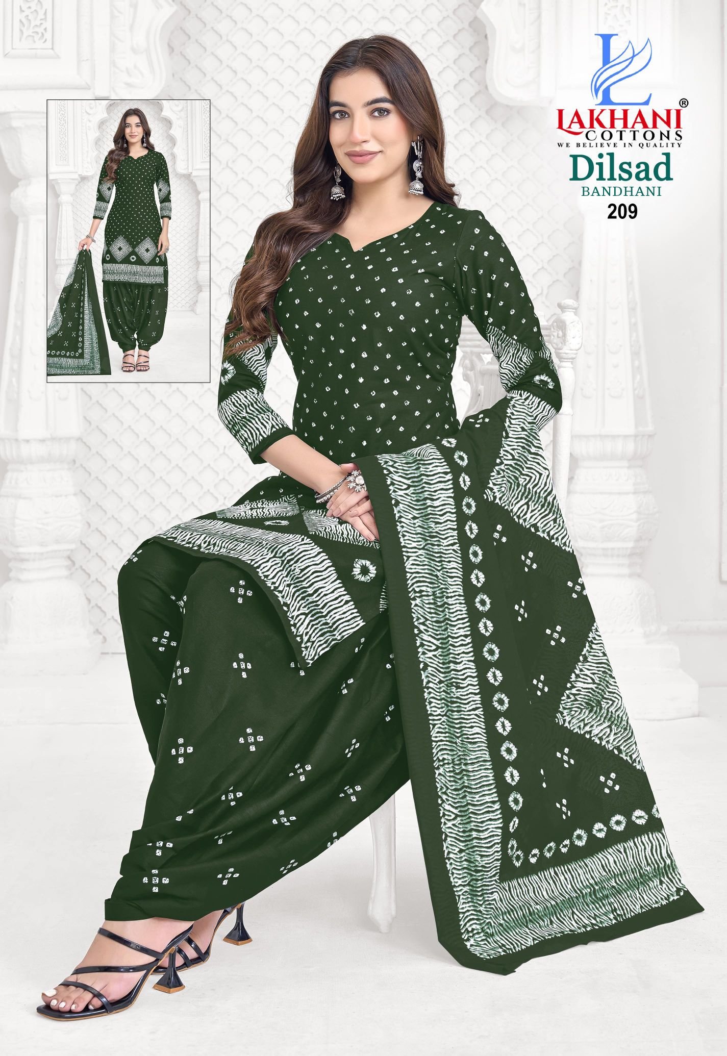 Lakhani Dilsad Bandhani Vol 02 Cotton Printed Fancy Dress Material Wholesale 12 Launching Lakhani Dilsad Bandhani Vol 02 Cotton Printed Fancy Dress Material Wholesale 2026