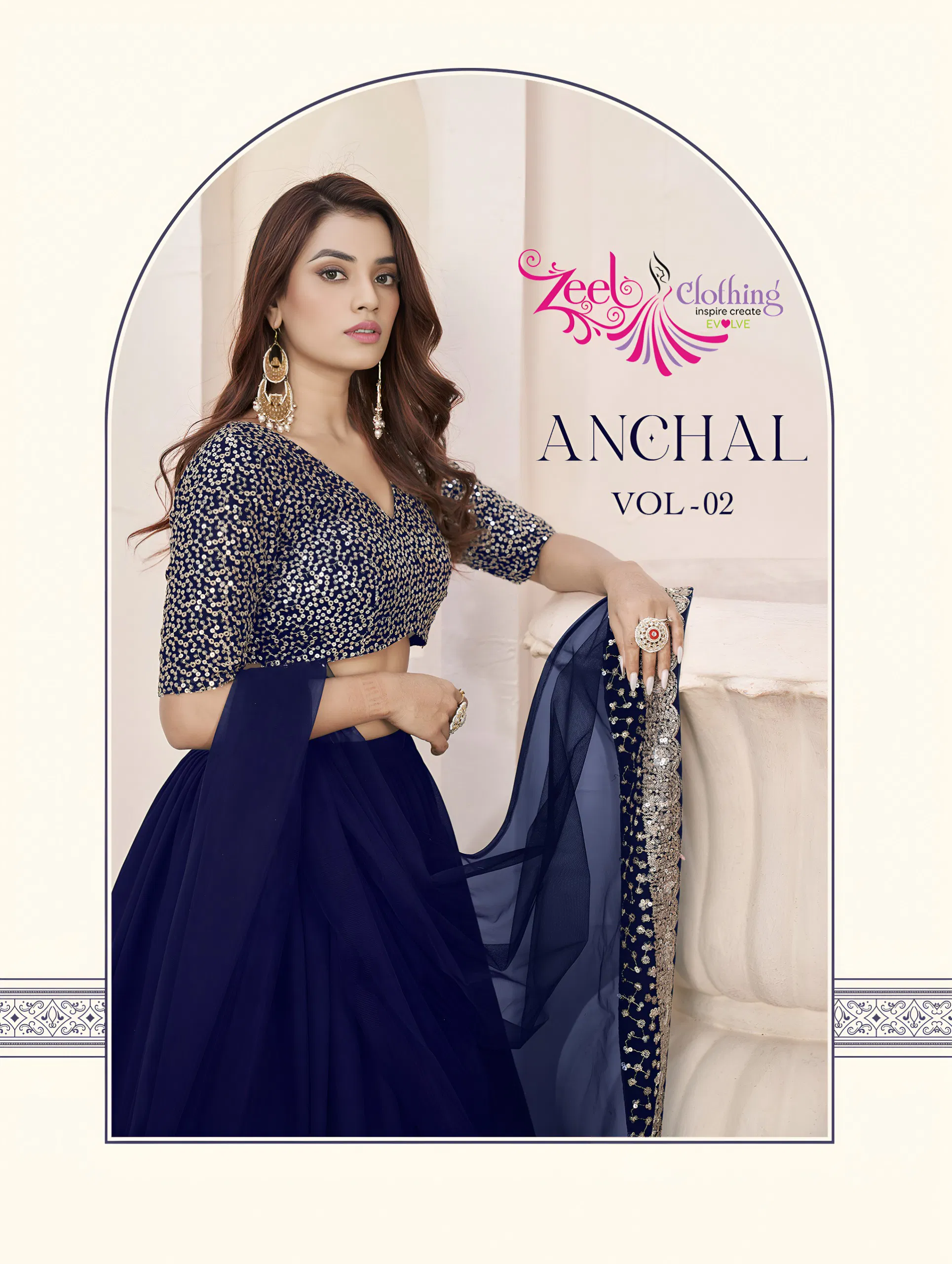 Zeel Anchal Vol 2 Georgette With Sequence Work Lehenga Choli Collection Wholesale