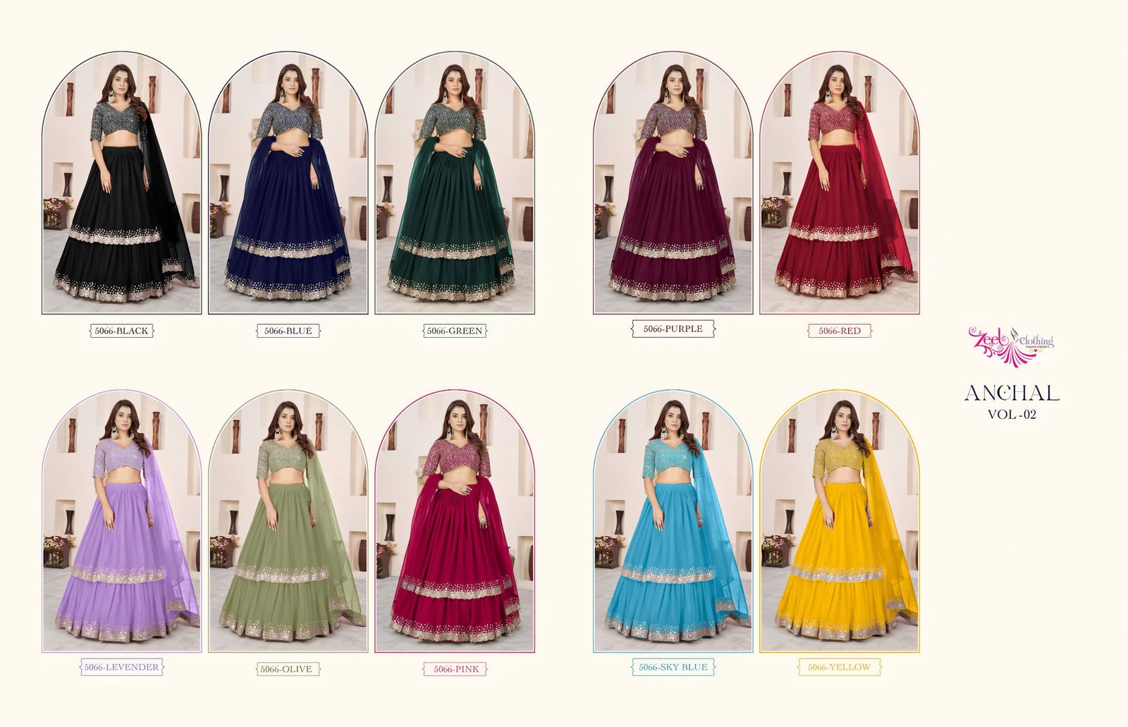 Zeel Anchal Vol 2 Georgette With Sequence Work Lehenga Choli Collection Wholesale 24 Beautiful Zeel Anchal Vol 2 Georgette With Sequence Work Lehenga Choli Collection Wholesale 2026