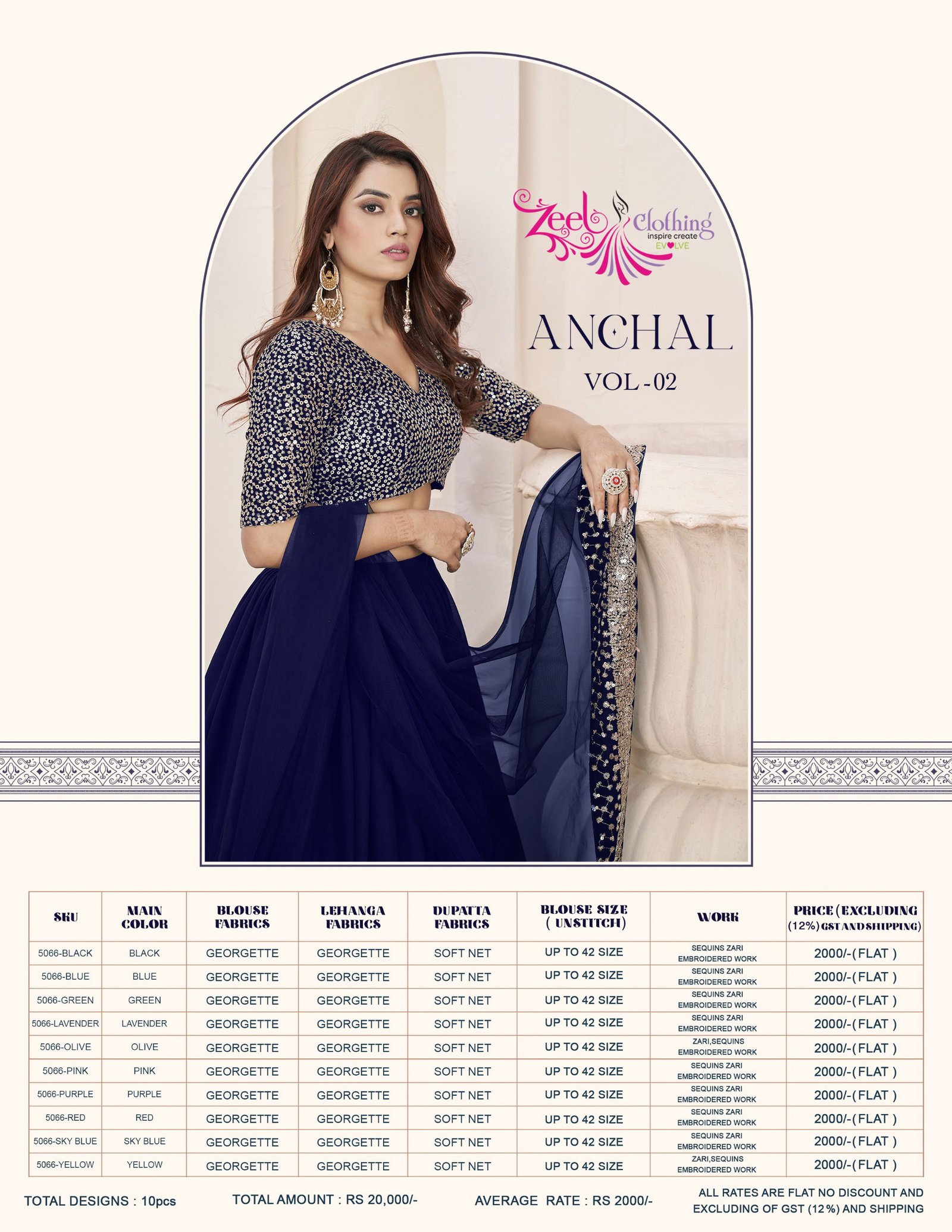 Zeel Anchal Vol 2 Georgette With Sequence Work Lehenga Choli Collection Wholesale 25 Beautiful Zeel Anchal Vol 2 Georgette With Sequence Work Lehenga Choli Collection Wholesale 2026