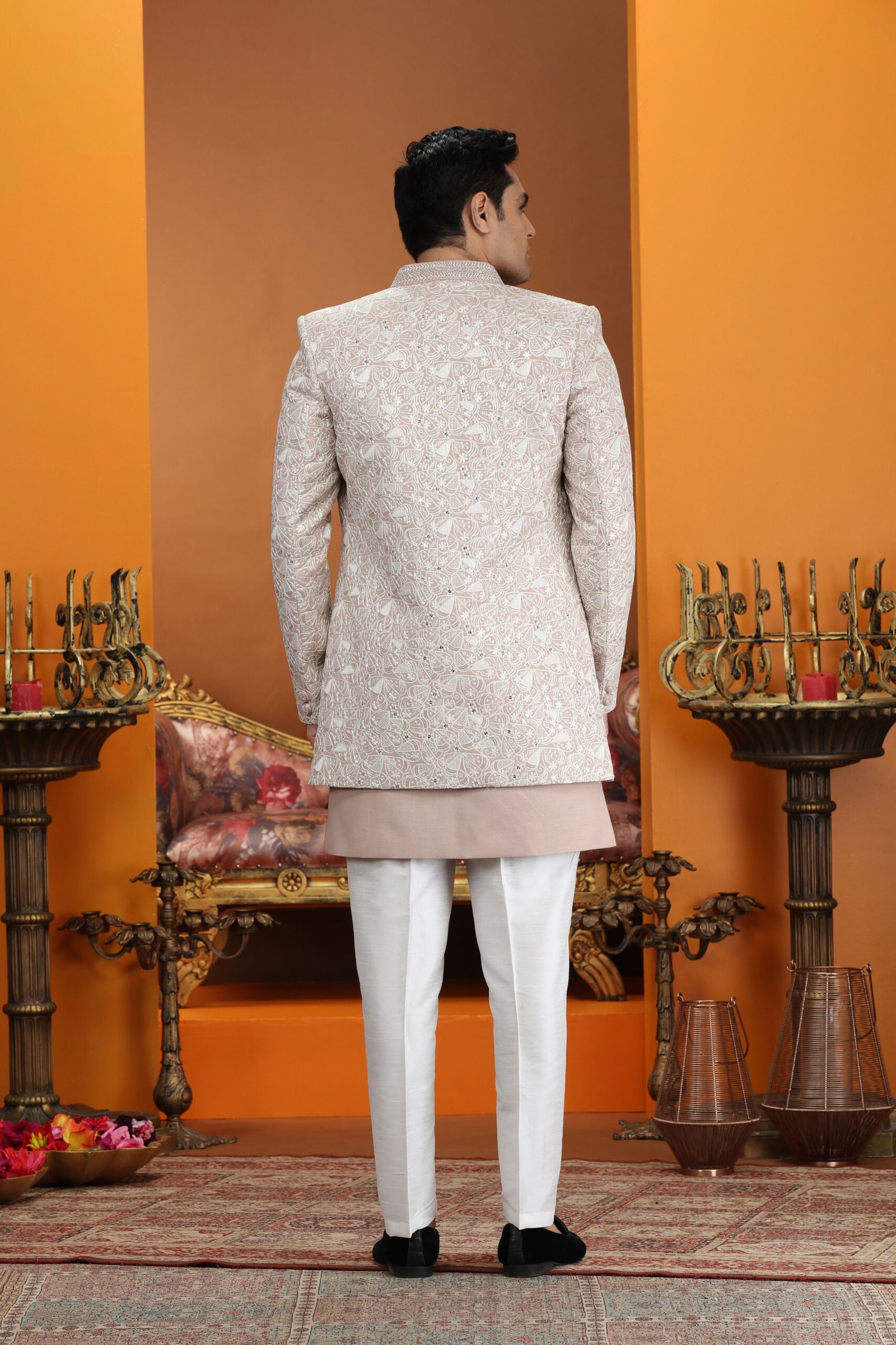 Swarg 4061 To 4062 Handwork On Nack Button Art Silk 3 Piece jacket Set Collection Wholesale 9 Launching Swarg 4061 To 4062 Handwork On Nack Button Art Silk 3 Piece jacket Set Collection Wholesale 2026