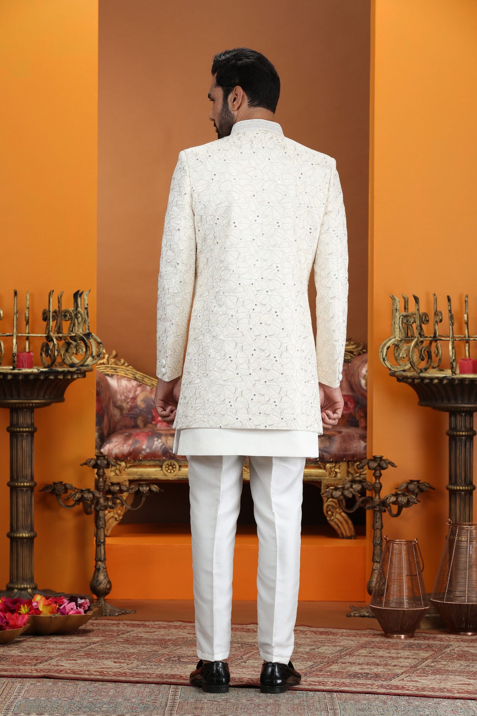 Swarg 4061 To 4062 Handwork On Nack Button Art Silk 3 Piece jacket Set Collection Wholesale 6 Launching Swarg 4061 To 4062 Handwork On Nack Button Art Silk 3 Piece jacket Set Collection Wholesale 2026