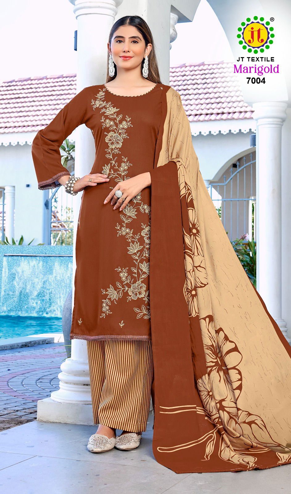 Jt Marigold Vol 7 Rayon With Embroidery Work Dress Material Collection Wholesale 7 Buy Jt Marigold Vol 7 Rayon With Embroidery Work Dress Material Collection Wholesale 2026