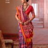 Kreshva Patola Luxury PV Silk Weaving Border Patola Print Saree Wholesale