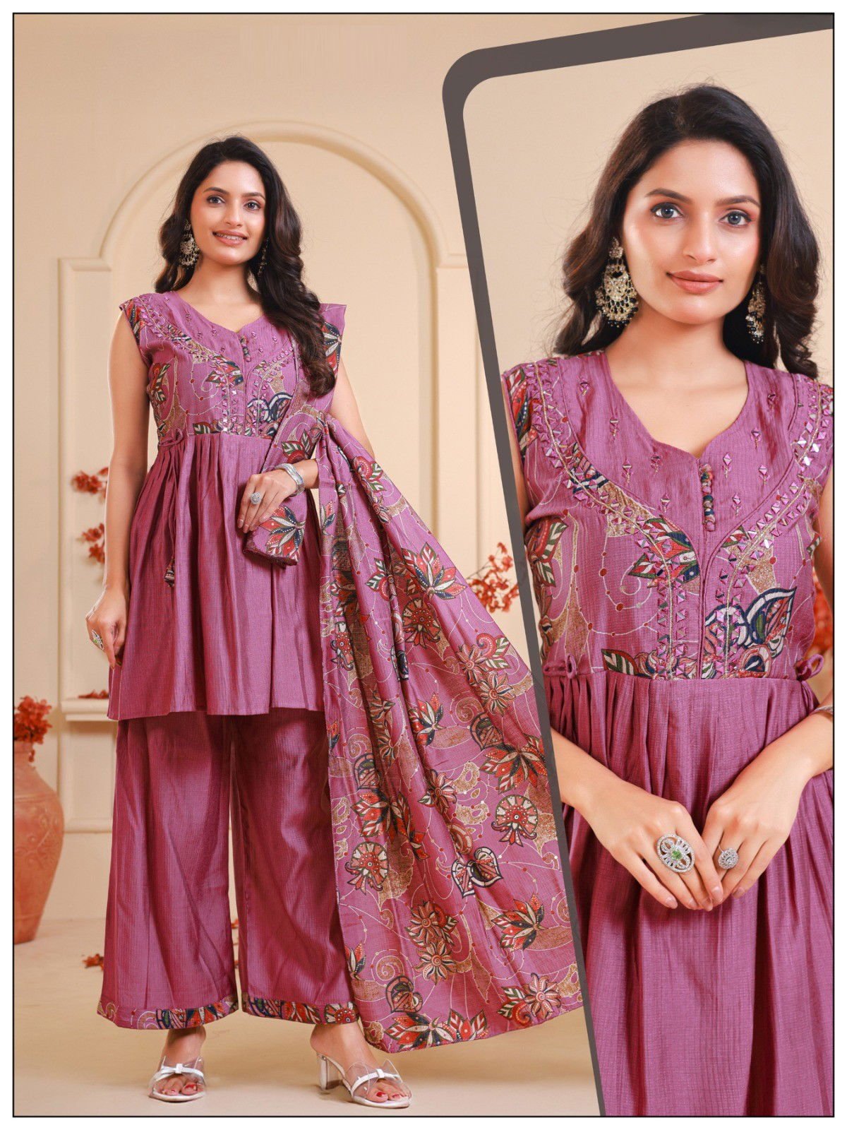 Naisha K 572 Berlin With Printed Top Bottom And Dupatta Collection Wholesale 4 Naisha K 572 Berlin With Printed Top Bottom And Dupatta Collection Wholesale