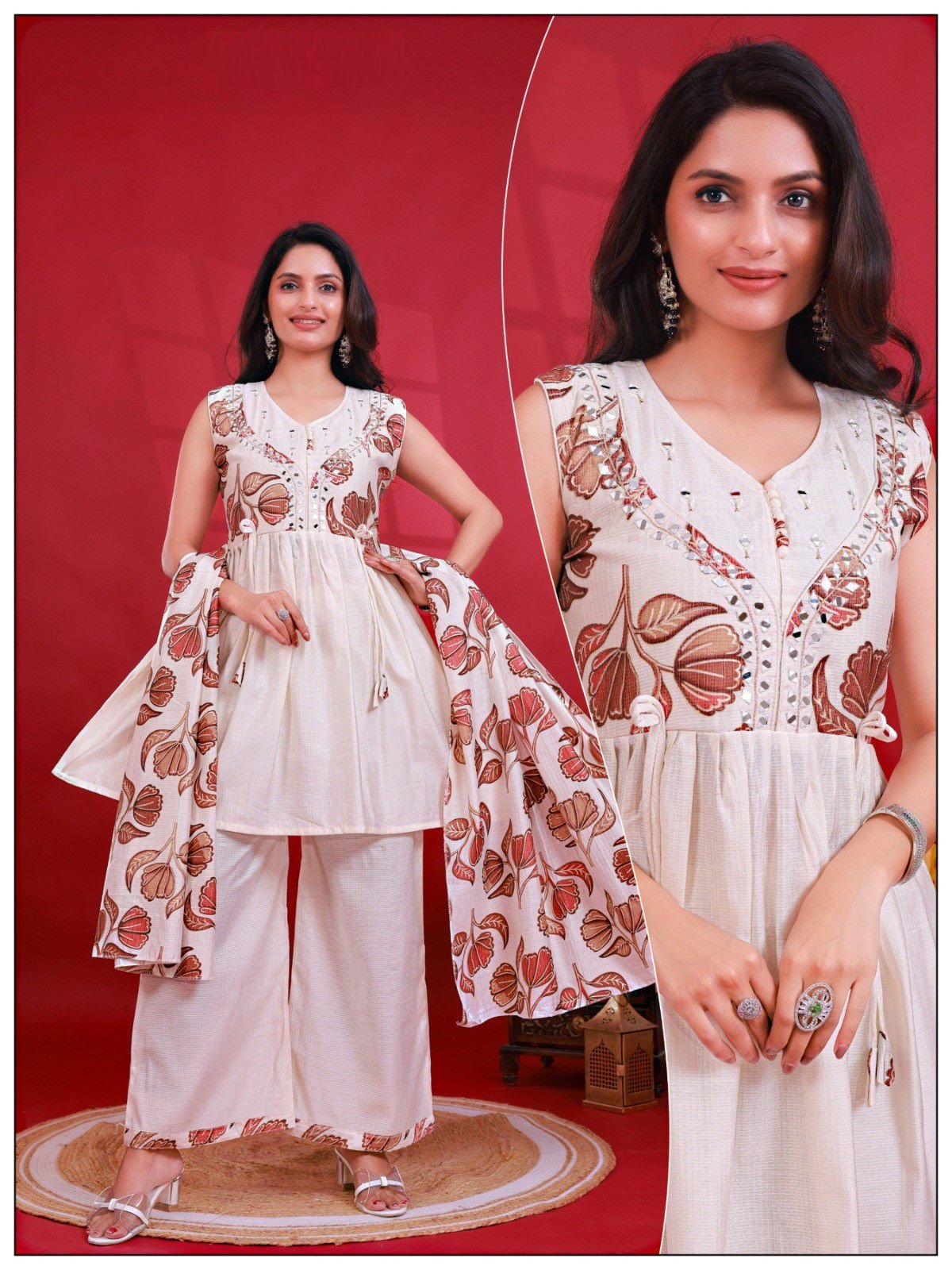 Naisha K 572 Berlin With Printed Top Bottom And Dupatta Collection Wholesale 10 Naisha K 572 Berlin With Printed Top Bottom And Dupatta Collection Wholesale