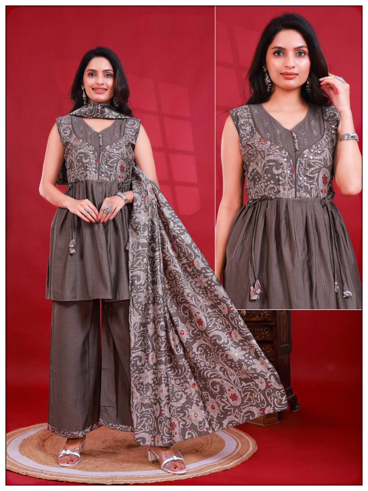 Naisha K 572 Berlin With Printed Top Bottom And Dupatta Collection Wholesale 11 Naisha K 572 Berlin With Printed Top Bottom And Dupatta Collection Wholesale