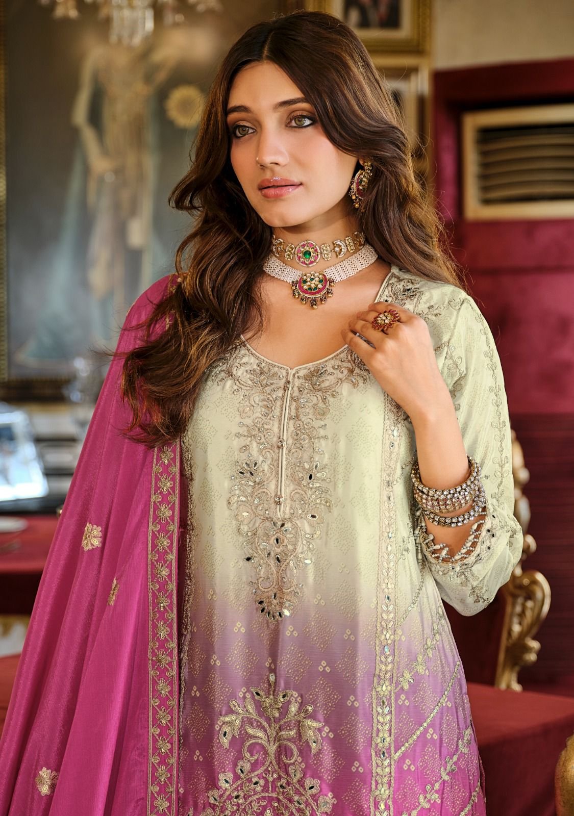 Eba Rangeen Edition Chinon Digital Print With Embroidery Kurti Pant And Dupatta Wholesale 14 Buy Eba Rangeen Edition Chinon Digital Print With Embroidery Kurti Pant And Dupatta Wholesale 2026