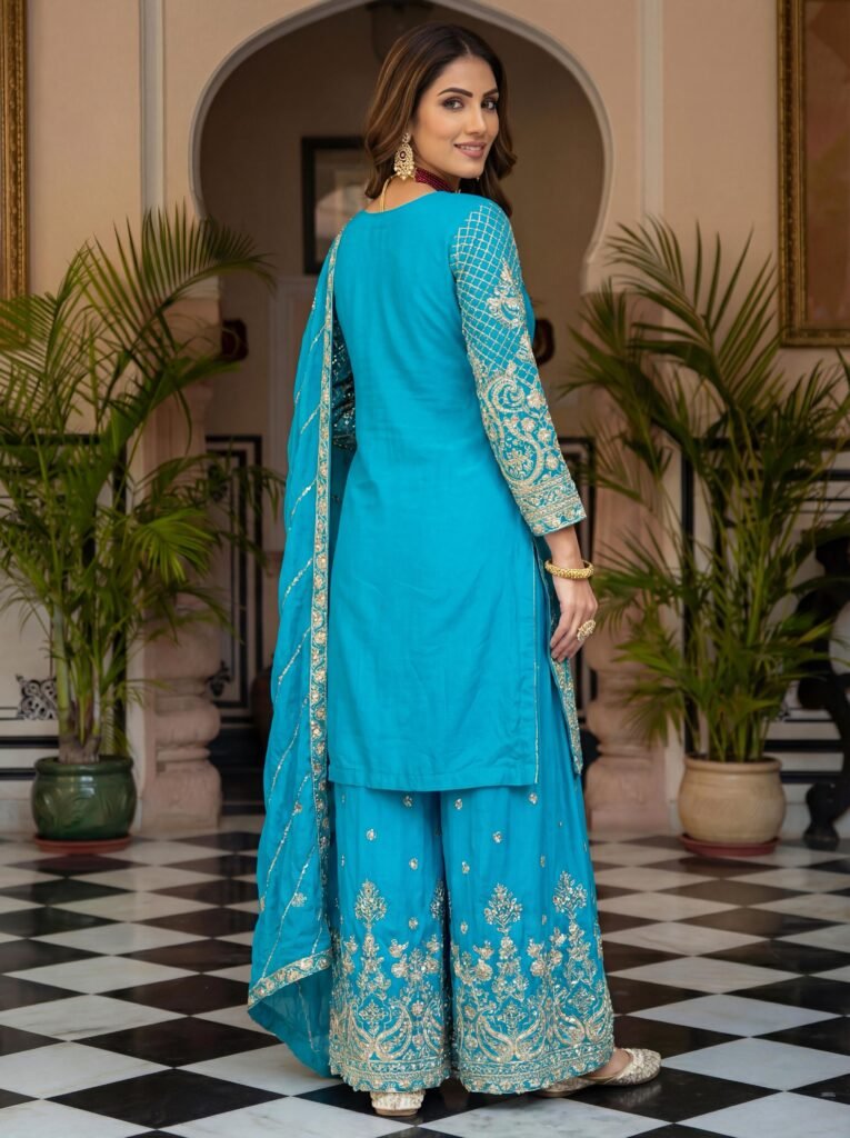 Beautiful Dv 5160 Designer festive style with these stunning embroidered sharara suits Collection Wholesale 2026