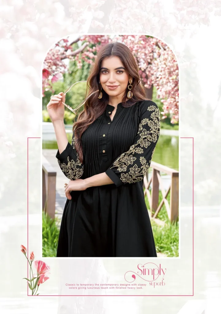Beautiful Wooglee Trendy Touch Rayon Slub Thread And Handwork Top Collection Wholesale 2026
