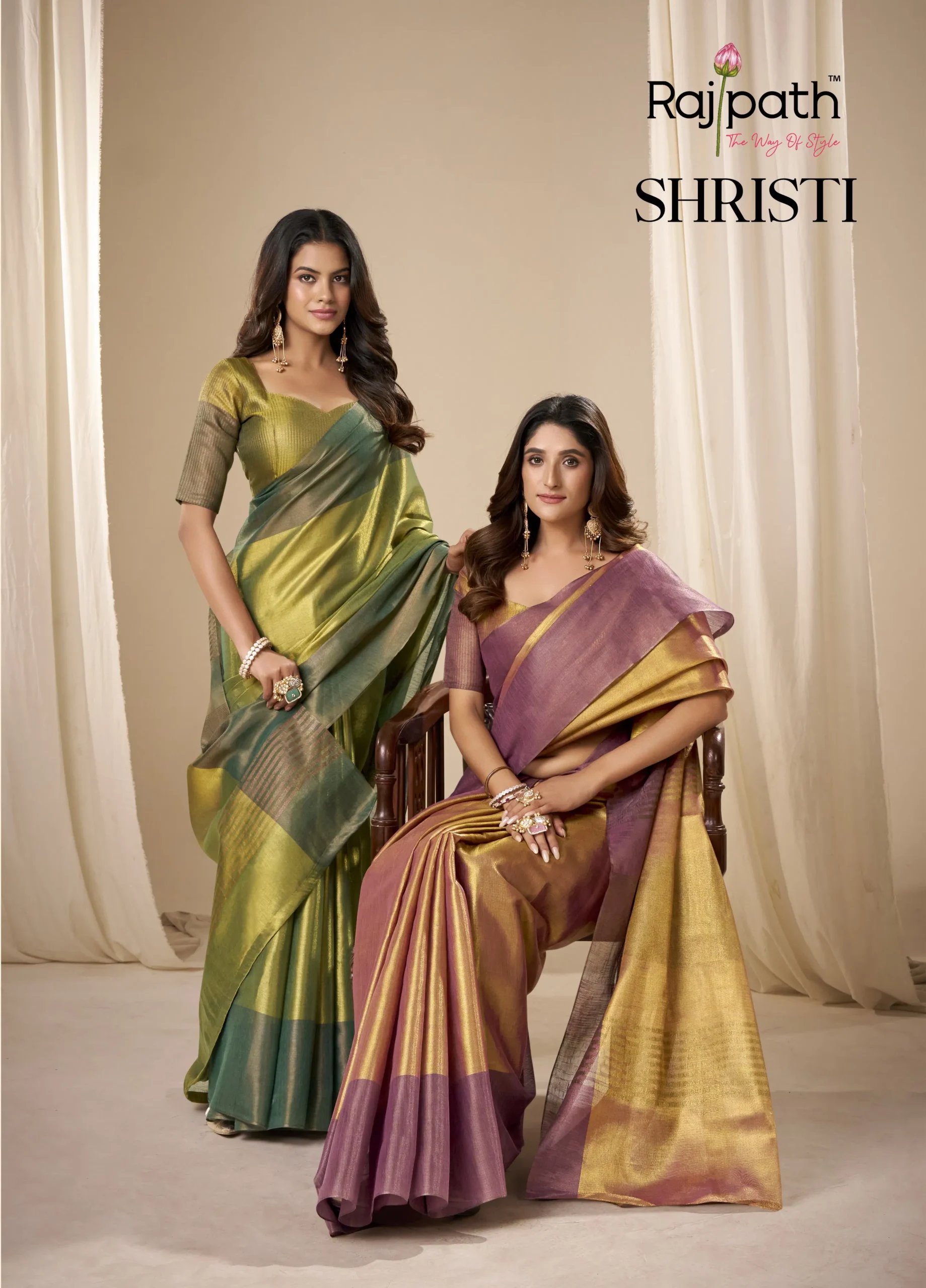 Rajyog Shrishti Silk Tissue Silk Wedding Wear Saree Wholesale