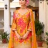 Hansa Rojaana Chinon Digital Print With Embroidery Readymade Dress Wholesale