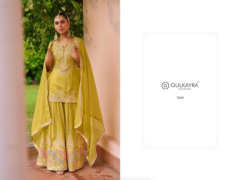 Buy Gulkayra Amulya Chinon With Embroidery Work Top Bottom And Dupatta Wholesale 2026