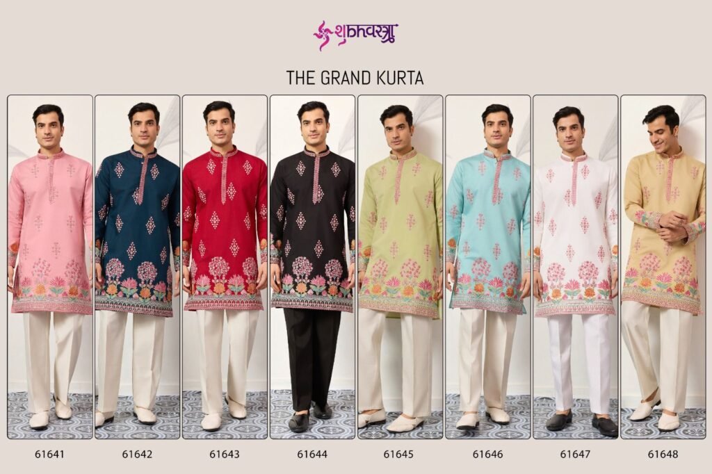 Latest Shubhvastra The Grand Kurta Viscose Silk Thread Work Kurta And Pant Collection Wholesale 2026