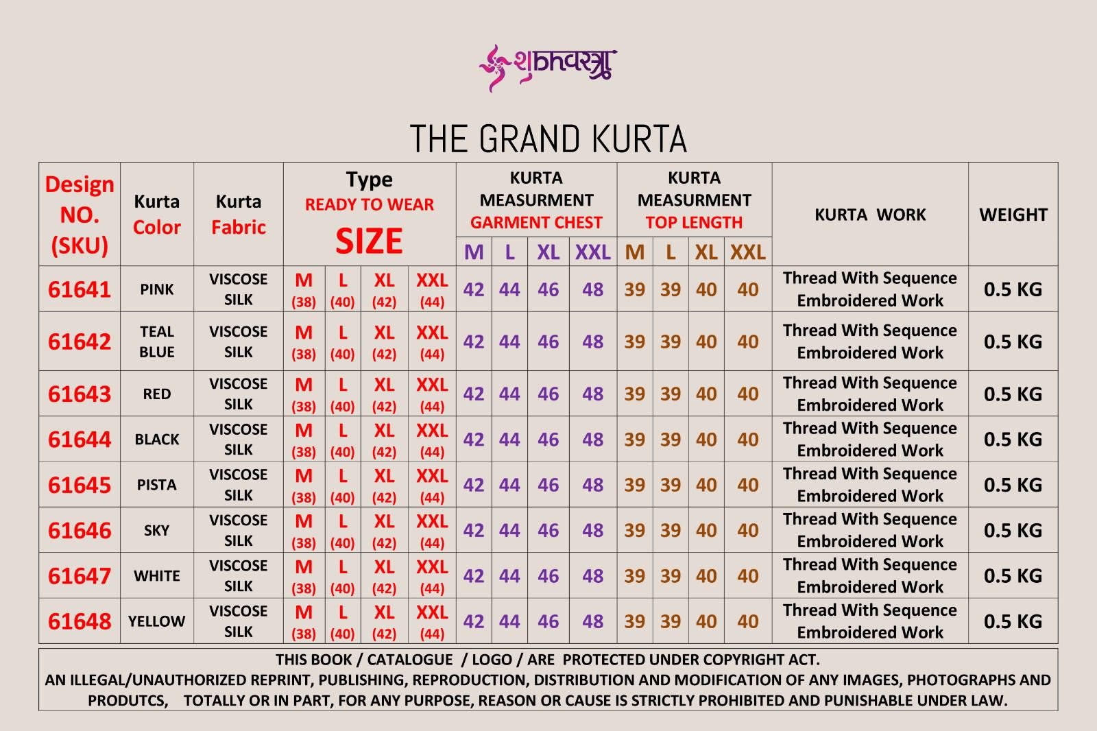 Shubhvastra The Grand Kurta Viscose Silk Thread Work Kurta And Pant Collection Wholesale 21 Latest Shubhvastra The Grand Kurta Viscose Silk Thread Work Kurta And Pant Collection Wholesale 2026