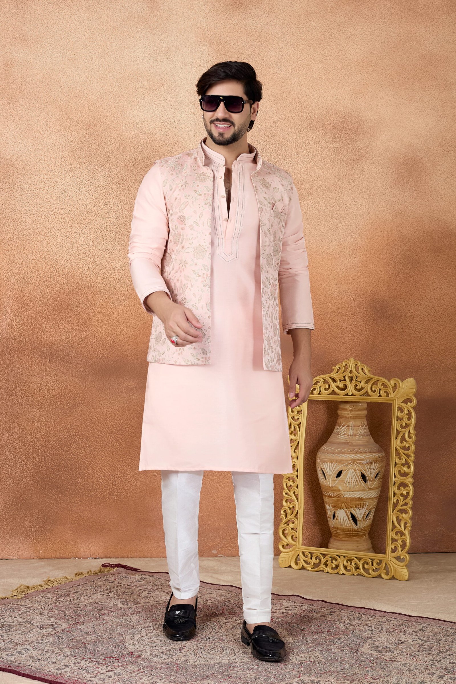 Sumi 4431 To 4433 Jaquard 3 Piece Kurta Jacket Set Collection Wholesale 6 Latest Sumi 4431 To 4433 Jaquard 3 Piece Kurta Jacket Set Collection Wholesale 2026