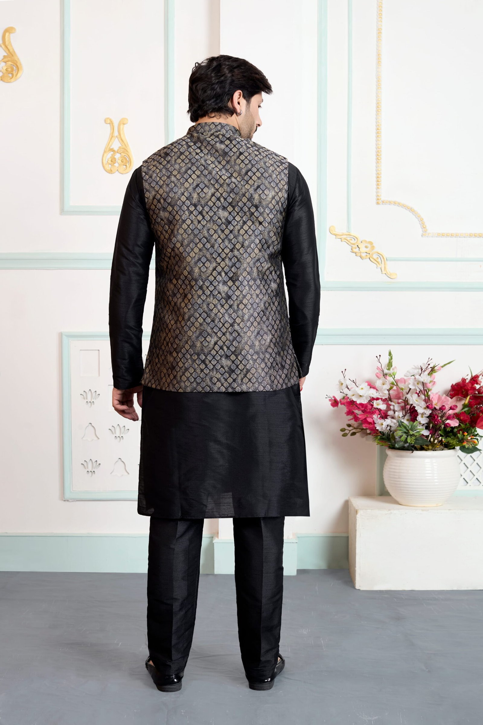 Sumi 4437 To 4439 Jaquard 3 Piece Kurta Jacket Set Collection Wholesale 9 Stylish Sumi 4437 To 4439 Jaquard 3 Piece Kurta Jacket Set Collection Wholesale 2026