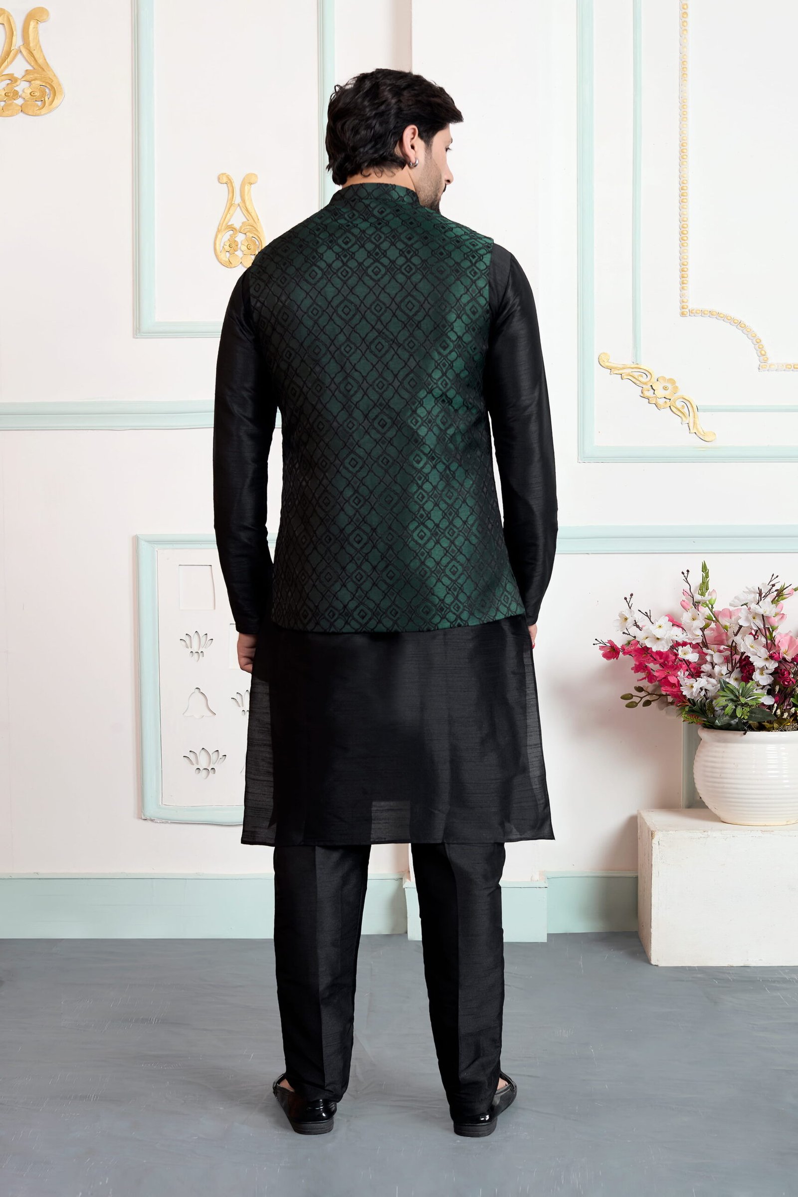 Sumi 4437 To 4439 Jaquard 3 Piece Kurta Jacket Set Collection Wholesale 6 Stylish Sumi 4437 To 4439 Jaquard 3 Piece Kurta Jacket Set Collection Wholesale 2026