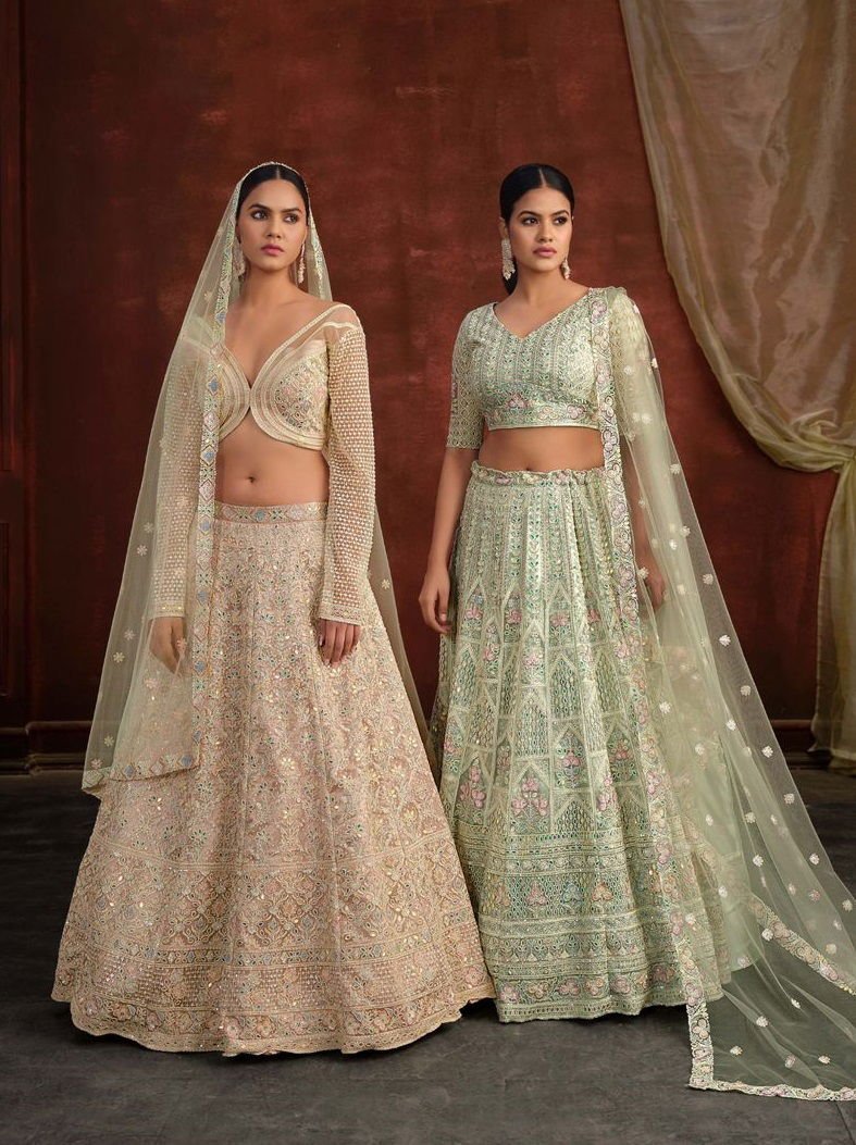 Vouch Sanya Vol 2 Net Heavy Embroidery Lehenga Choli Wholesale