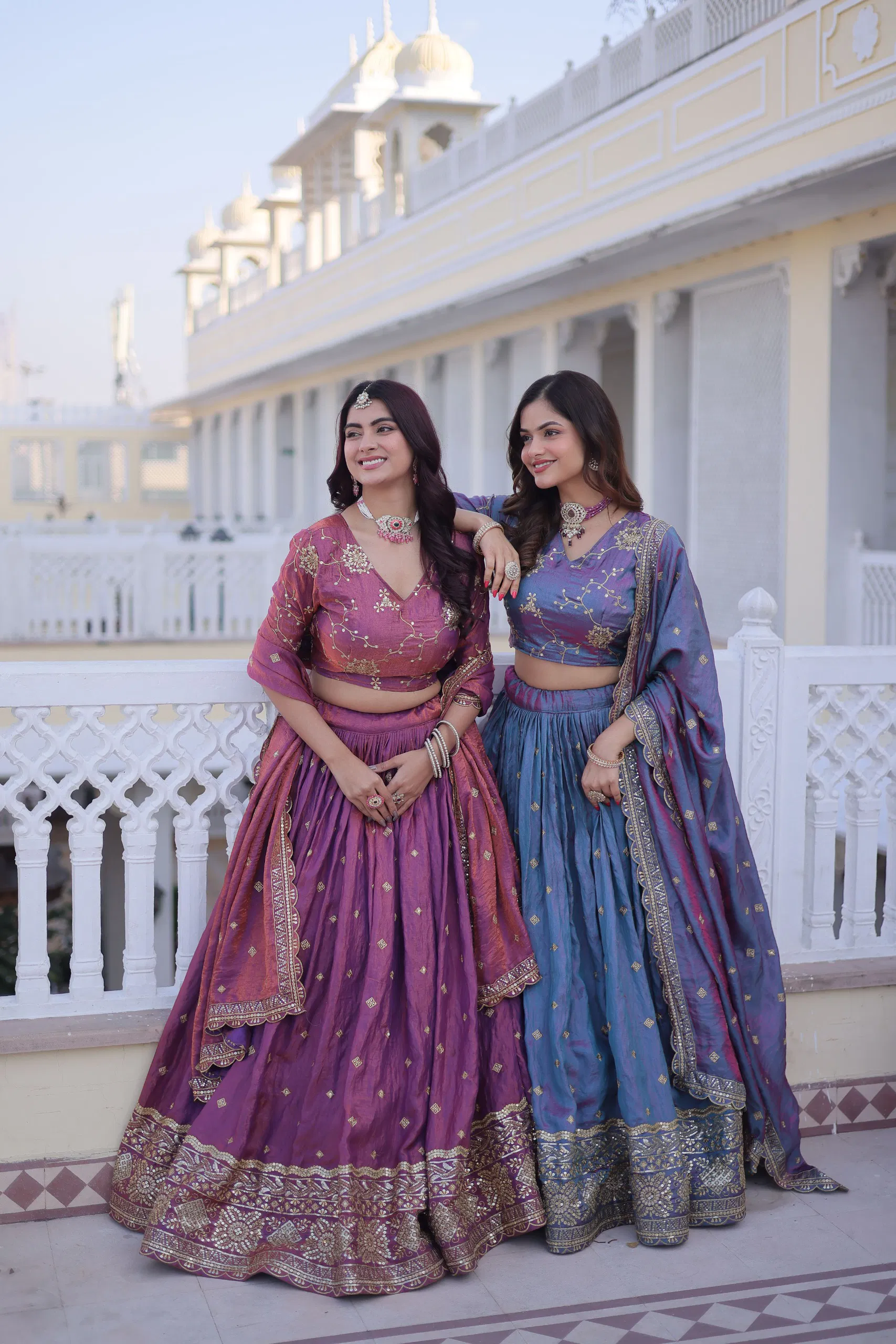 Lekha KA 5066 Ysl Silk Sequins Zari Embroidery Work Lehenga Choli Wholesale