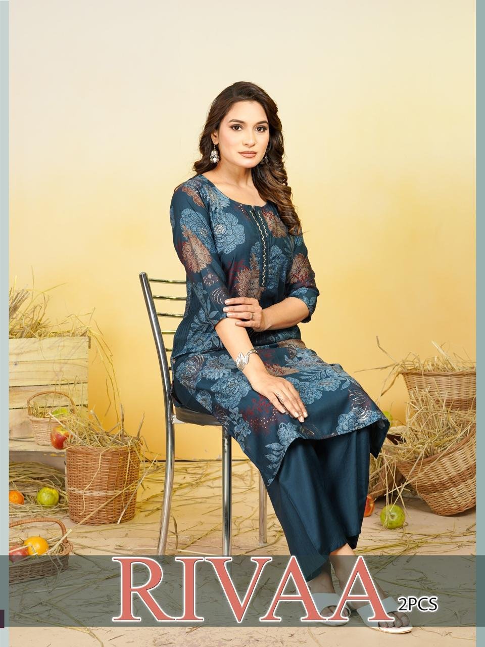 Rivaa Vol 1 Vatican Discharge Printed Kurti And Bottom Collection Wholesale