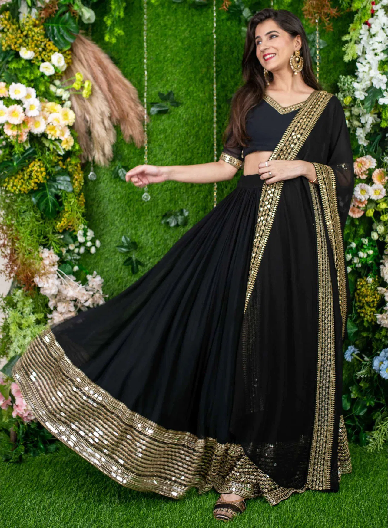 Zeel Vol 21 Georgette With Embroidery Work Lehenga Choli Collection Wholesale