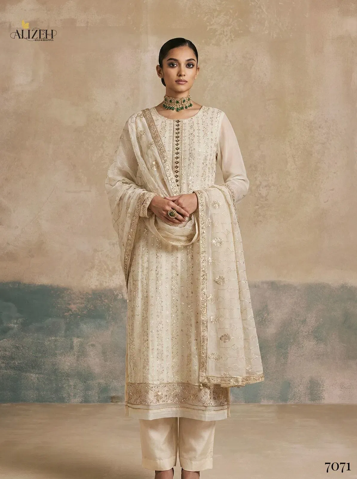 Alizeh 7070 To 7072 Georgette With Embroidered Work Kurti Pant And Dupatta Wholesale 7 Buy Alizeh 7070 To 7072 Georgette With Embroidered Work Kurti Pant And Dupatta Wholesale 2026