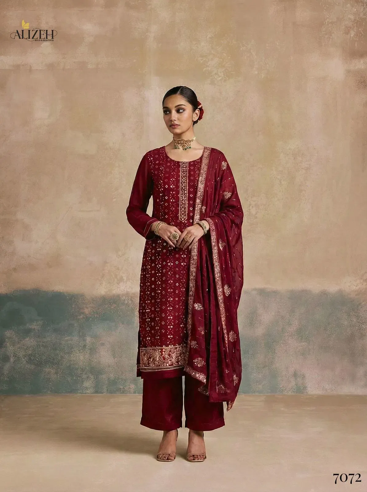 Alizeh 7070 To 7072 Georgette With Embroidered Work Kurti Pant And Dupatta Wholesale 8 Buy Alizeh 7070 To 7072 Georgette With Embroidered Work Kurti Pant And Dupatta Wholesale 2026