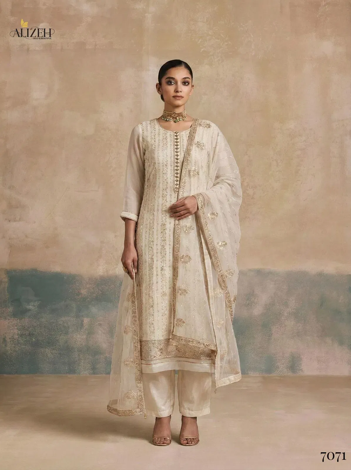 Alizeh 7070 To 7072 Georgette With Embroidered Work Kurti Pant And Dupatta Wholesale 6 Buy Alizeh 7070 To 7072 Georgette With Embroidered Work Kurti Pant And Dupatta Wholesale 2026