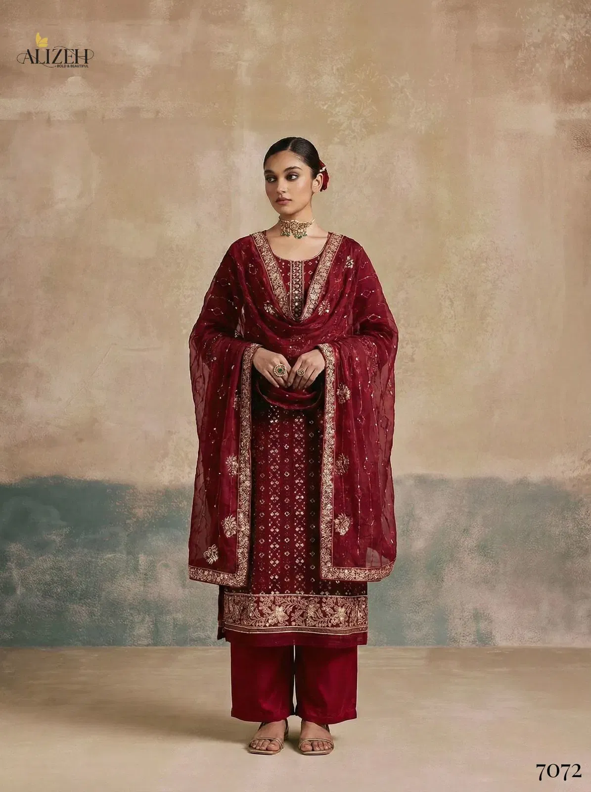 Alizeh 7070 To 7072 Georgette With Embroidered Work Kurti Pant And Dupatta Wholesale 9 Buy Alizeh 7070 To 7072 Georgette With Embroidered Work Kurti Pant And Dupatta Wholesale 2026