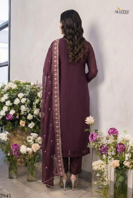 Buy Alizeh 7045 Georgette With Work Kurti Pant And Dupatta Collection Wholesale 2026 3 Buy Alizeh 7045 Georgette With Work Kurti Pant And Dupatta Collection Wholesale 2026