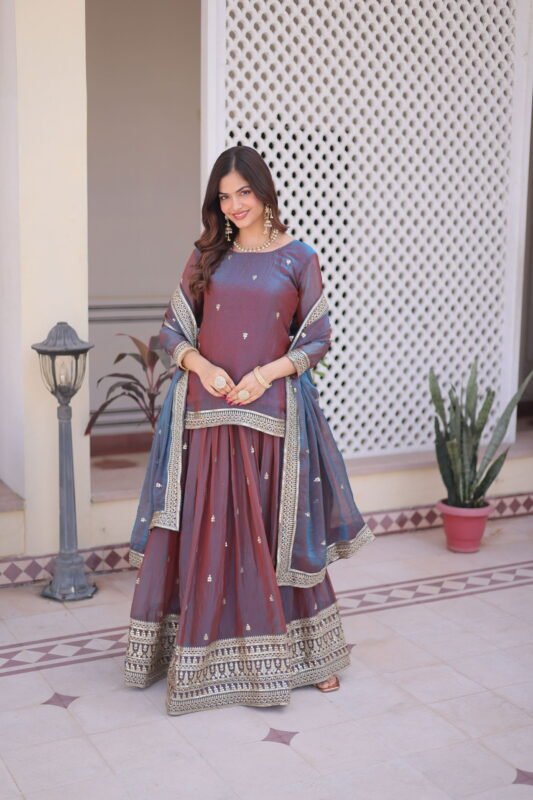 Latest Lekha KA 5065 Fendi Chiffon Zari Sequins Embroidery Lehenga Choli Wholesale 2026