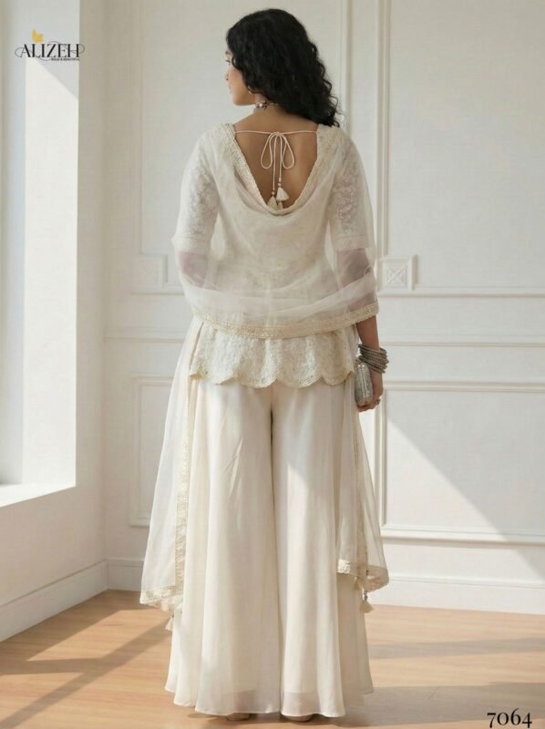 Stylish Alizeh 7062 To 7065 Georgette With Stylish Wear Top Bottom And Dupatta Wholesale 2026