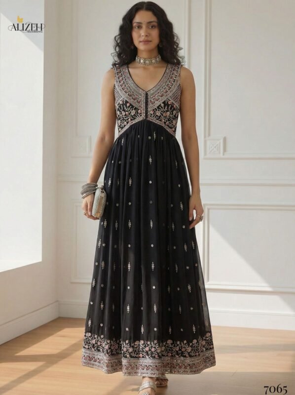 Stylish Alizeh 7062 To 7065 Georgette With Stylish Wear Top Bottom And Dupatta Wholesale 2026