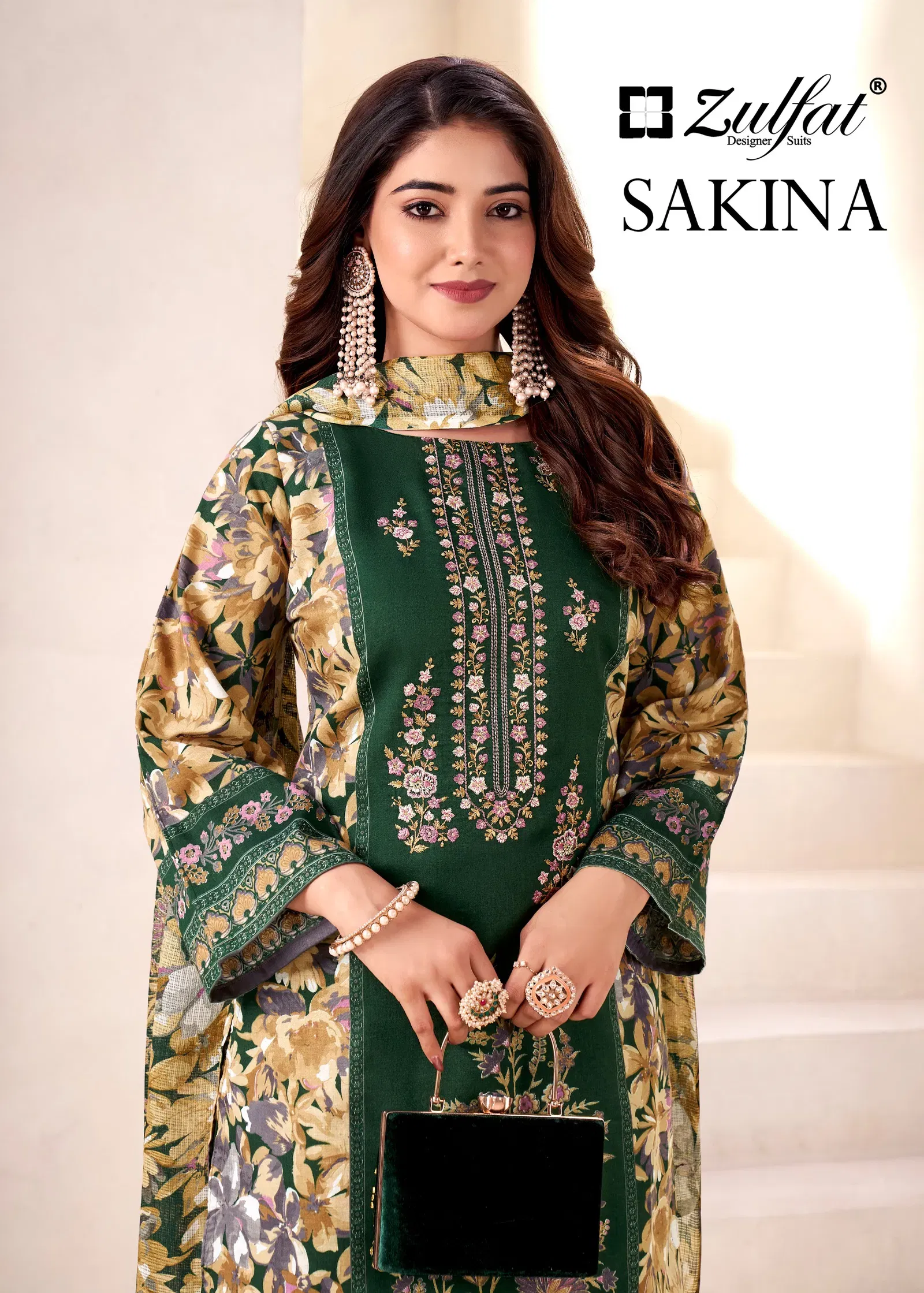 Zulfat Sakina Vol 2 Jam Cotton Print With Embroidery Dress Material Collection Wholesale