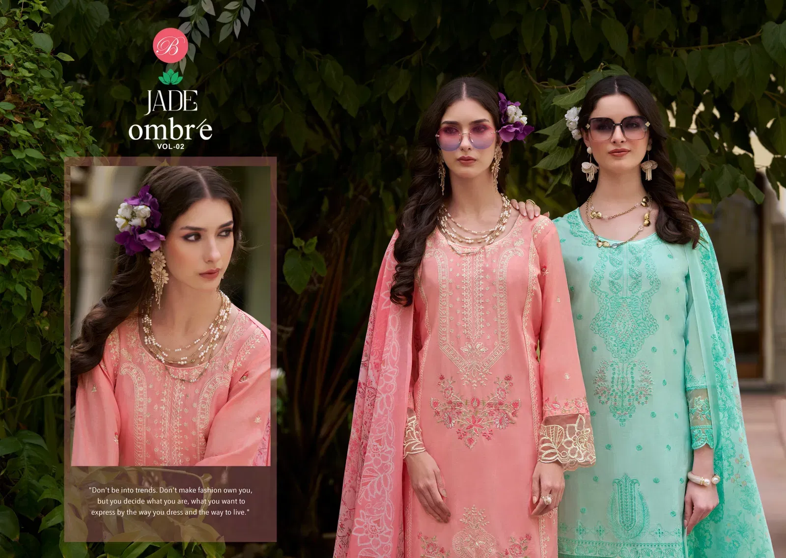 Belliza Jade Ombre Vol 2 Lawn Cotton With Embroidery Dress Material Collection Wholesale 6 Beautiful Belliza Jade Ombre Vol 2 Lawn Cotton With Embroidery Dress Material Collection Wholesale 2026